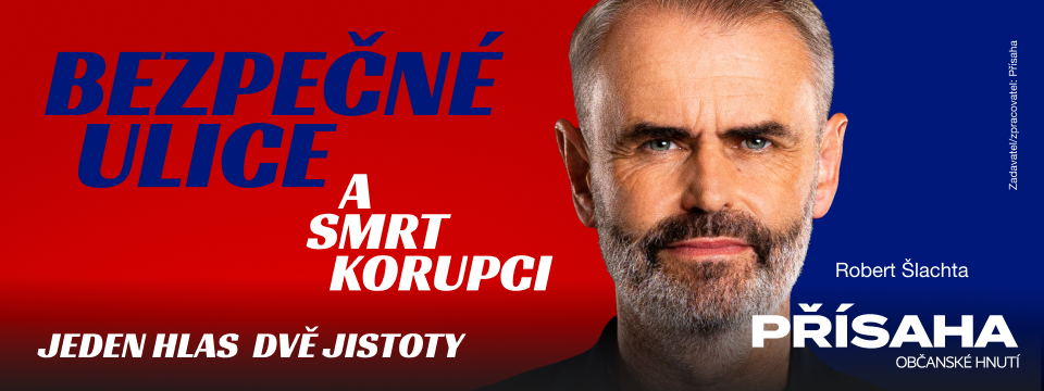 Reklamní banner: PŘÍSAHA občanské hnutí