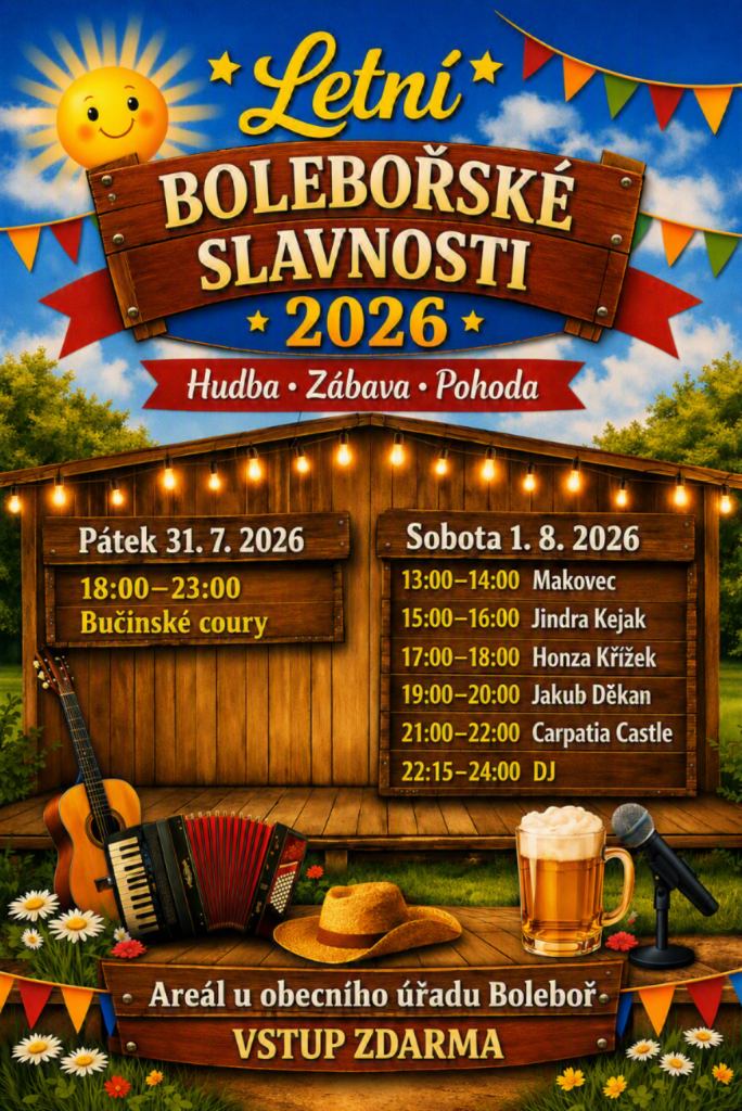 - Letní - BOLEBOŘSKÉ  SLAVNOSTI  2026