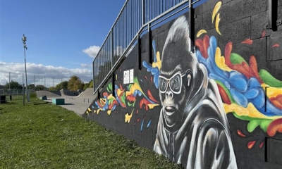 Náhled článku: Teplice zkrášlilo nové graffiti. Kamil Vacek proměnil Anger i výběh opiček v Zámecké zahradě
