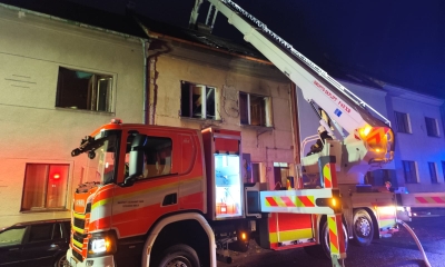 Náhled článku: Rodinný dům v Lounech zachvátil požár, škoda dosáhla statisíců