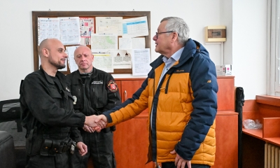 Náhled článku: Primátor Ústí poděkoval strážníkům za jejich službu. Město navíc posílí řady městské policie