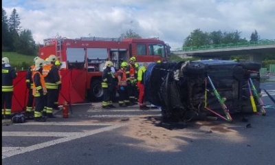 Náhled článku: Na dálnici D6 u Valče zasahovaly všechny složky záchranného systému, tragická nehoda uzavřela tah na pět hodin