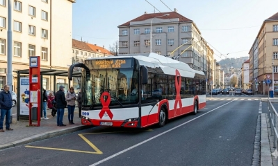 Náhled článku: V ulicích Ústí nad Labem pojede osvětový trolejbus: Den boje proti AIDS přinese informace a prevenci