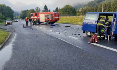 Náhled článku: Čelní střet u Dobkovic obousměrně uzavřel hlavní tah na Děčín