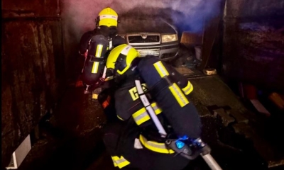 Náhled článku: Rychlý zásah v Děčíně: Hasiči likvidovali zakouření garáže