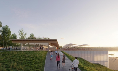 Náhled článku: Jezero Most čeká proměna: Architektonická studie odhaluje podobu moderního kempu s panoramatickou restaurací