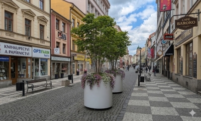 Náhled článku: Krupská ulice v Teplicích mění svou tvář, do centra se vrací zeleň a stromy