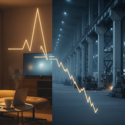 Náhled článku mobil: Domácnosti roztáčejí elektroměry, průmysl brzdí. Spotřeba energií odhaluje dva různé světy