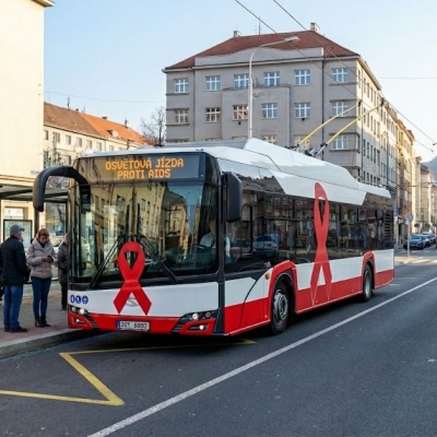 Náhled článku mobil: V ulicích Ústí nad Labem pojede osvětový trolejbus: Den boje proti AIDS přinese informace a prevenci