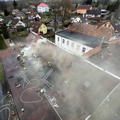 Náhled článku mobil: Ve Varnsdorfu hořel rodinný dům, zasahovali i hasiči z Německa