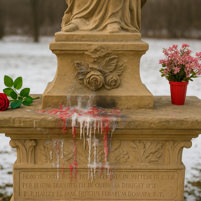 Náhled článku mobil: Vosk ze svíček tiše ničí památky. Problém se týká křížů, soch i sloupů