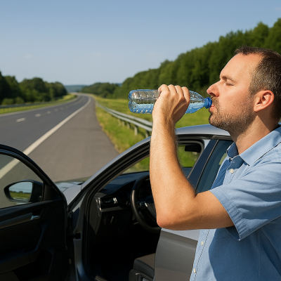 Náhled článku mobil: Dehydratace zpomaluje reakce řidičů podobně jako alkohol, ukázal průzkum