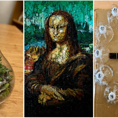 Náhled článku mobil: Z odpadu kabelka, raketa i Mona Lisa. Lovosické děti dávají věcem druhý život