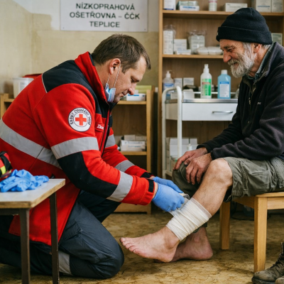 Náhled článku mobil: Nízkoprahové ošetřovny v Teplicích pomáhají lidem na ulici a ulevují nemocnicím