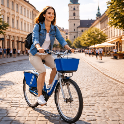 Náhled článku mobil: Roudnice nad Labem spouští sdílená kola. Prvních 15 minut jízdy bude zdarma