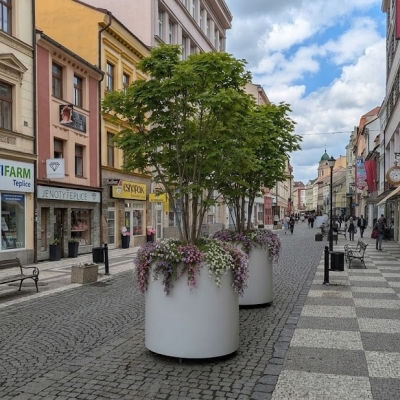 Náhled článku mobil: Krupská ulice v Teplicích mění svou tvář, do centra se vrací zeleň a stromy