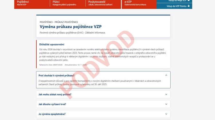 Náhled článku: Podvodníci zneužívají digitalizaci. Falešná VZP láká z lidí údaje k bankovním účtům